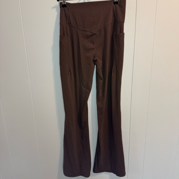 Women's Brown Boot Cut Flare Pants - Picture 8 of 8